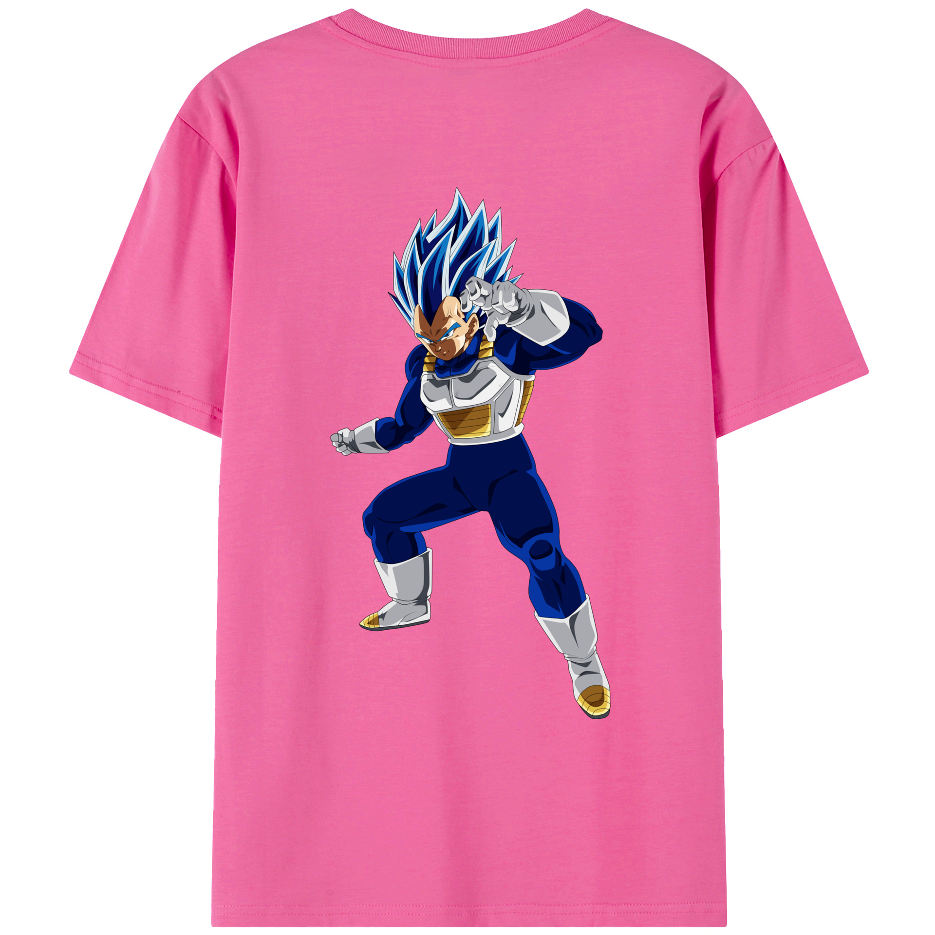 （画像用） ドラゴンボール ベジータ四世（Bejīta Yonsei）DRAGON BALL Vegeta IV レディース半袖Tシャツ(バックプリント)